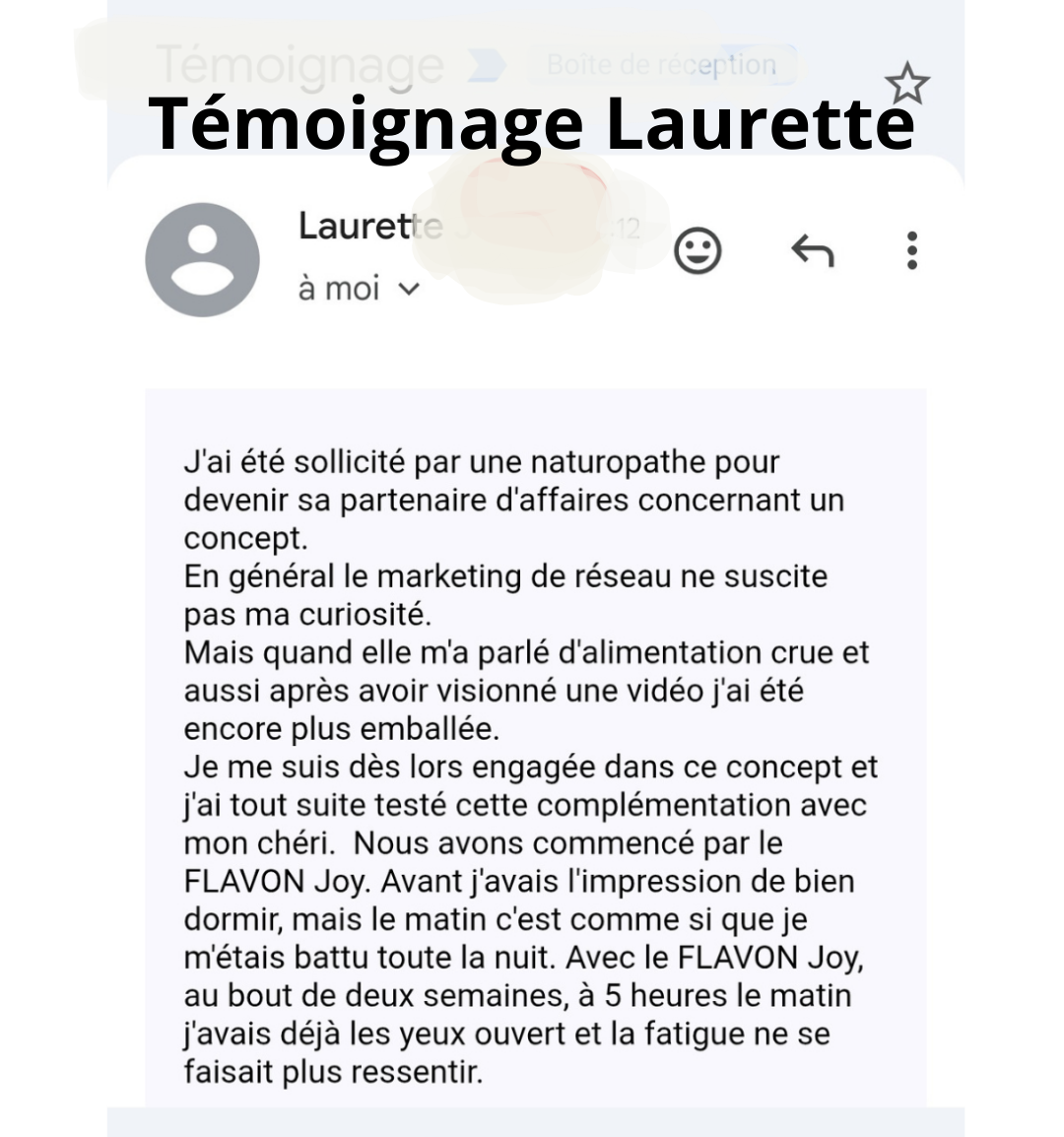 Témoignage Laurette